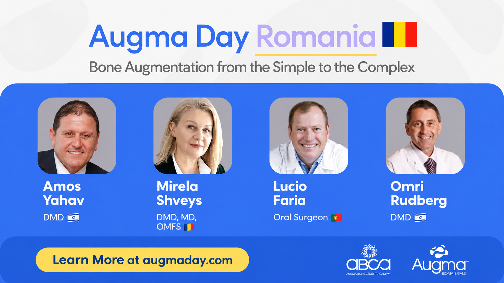 Augma Day - Curs augmentare osoasă și sinus lift