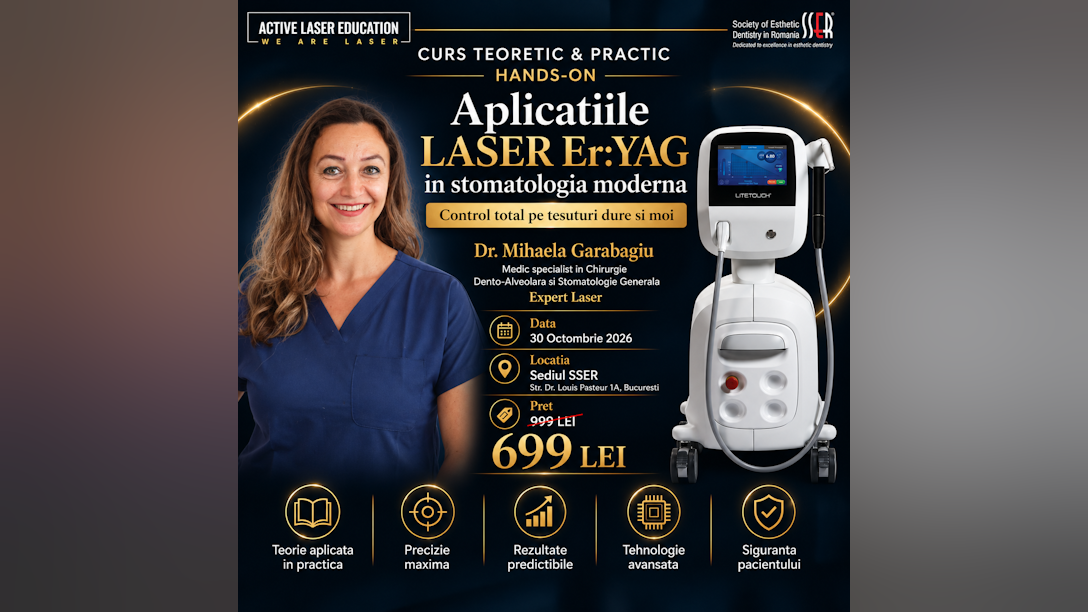 Aplicatiile LASER Er:YAG in stomatologia moderna Control total pe tesuturi dure si moi