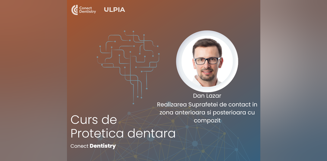 Realizarea suprafetei de contact in zona anterioara si posterioara cu compozit